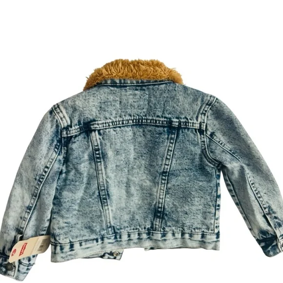 Levi’s Sherpa Trucker Denim Toddler Jean Jacket - Picture 7 of 8